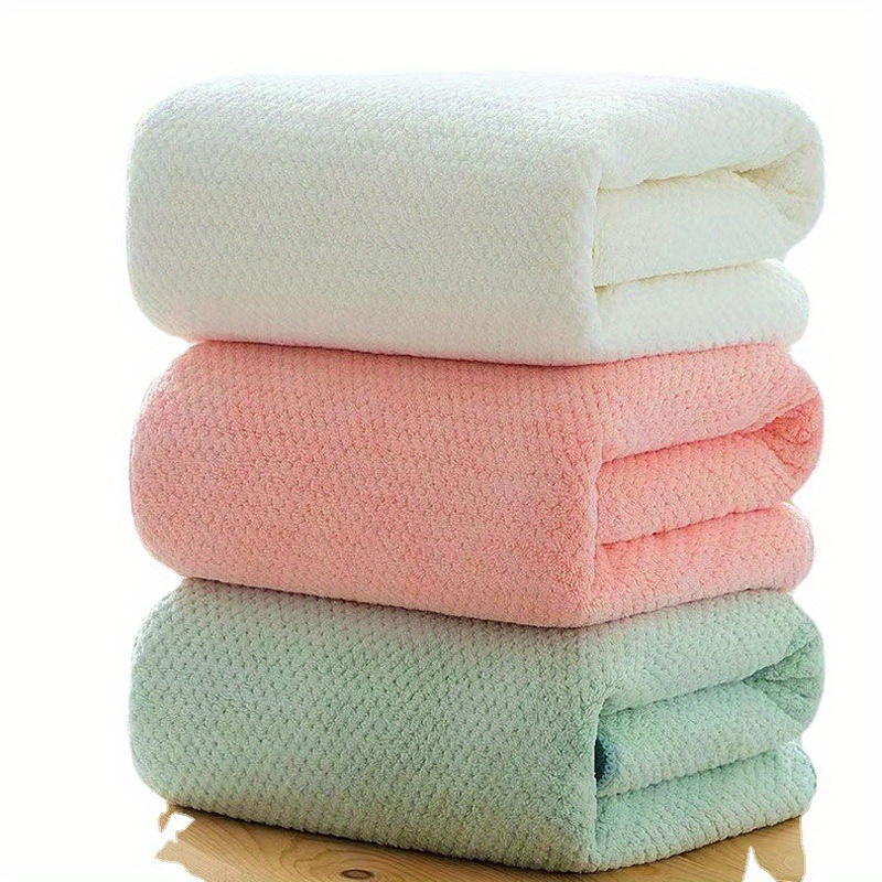 

Extra-large Soft Bath Towel - 1pc, Absorbent Quick-dry Bath Towel For Women, Plush Comfortable Home Bathroom Towel, Essential Home Linen