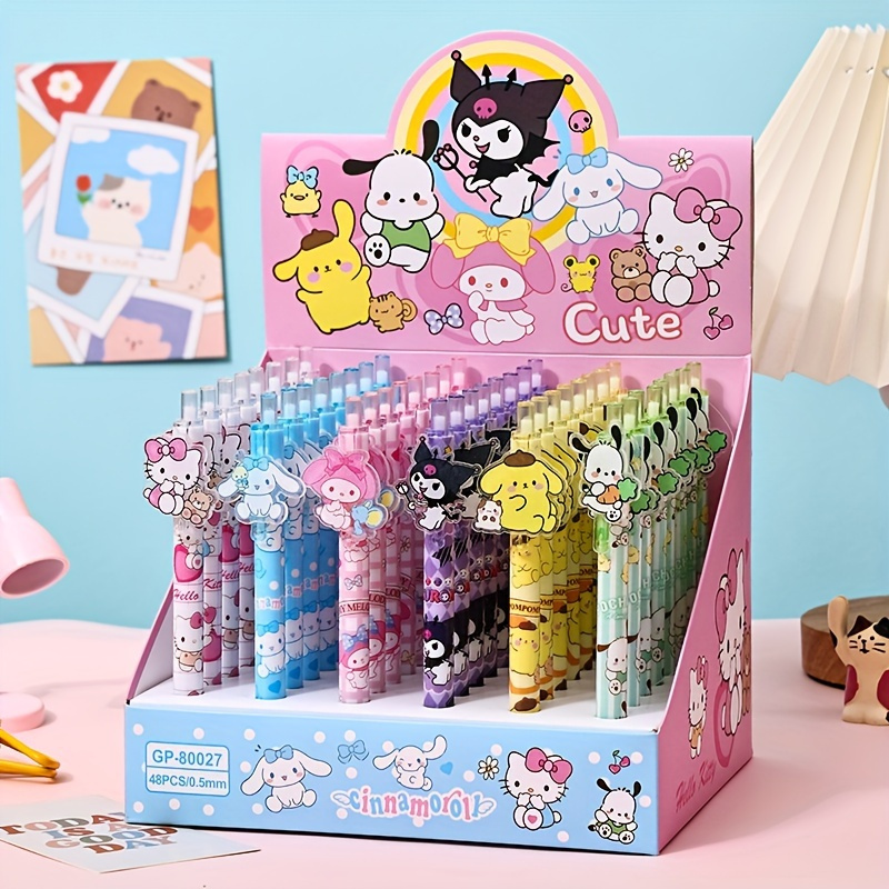 

Sanrio Character Gel Pens, 48-piece - Hello Kitty, Kuromi & More - Perfect For Writing & Gifts