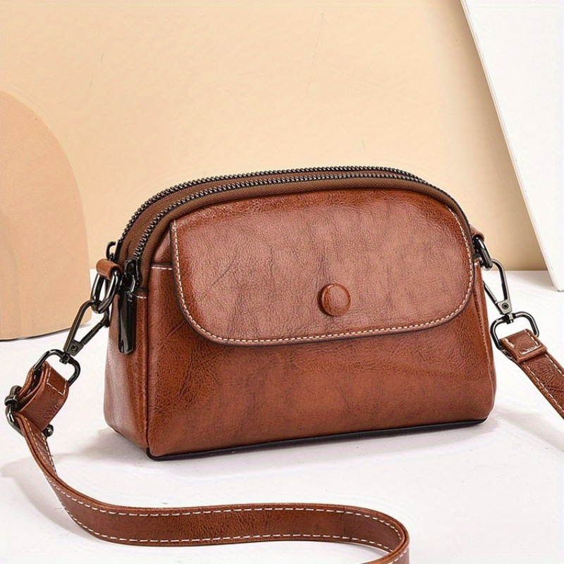 

Sac à bandoulière pour femme, nouvelle tendance 2024, mini sac à main pour téléphone portable, sac à main en cuir PU simple et chic