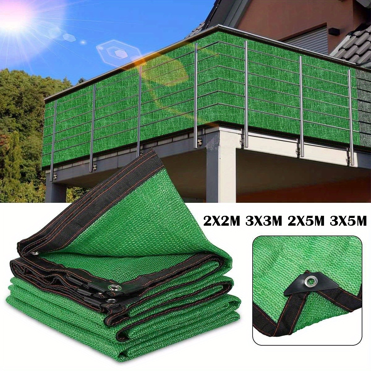 

Green Hdpe Privacy Screen - 90% Shade Rate, Anti-uv Garden Netting For Windbreak & Fencing Privacy Screens Outdoor Panels