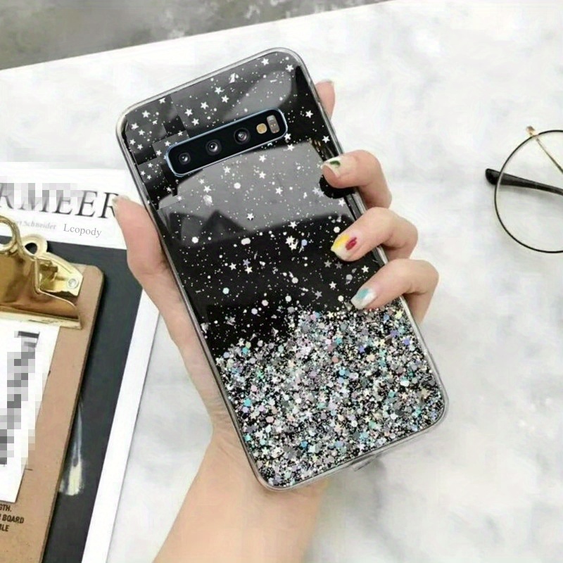 Phone Case - Bling Glitter Soft Phone Case For Galaxy S10 Case For S10 Plus Case Soft Tpu Back Cover Case