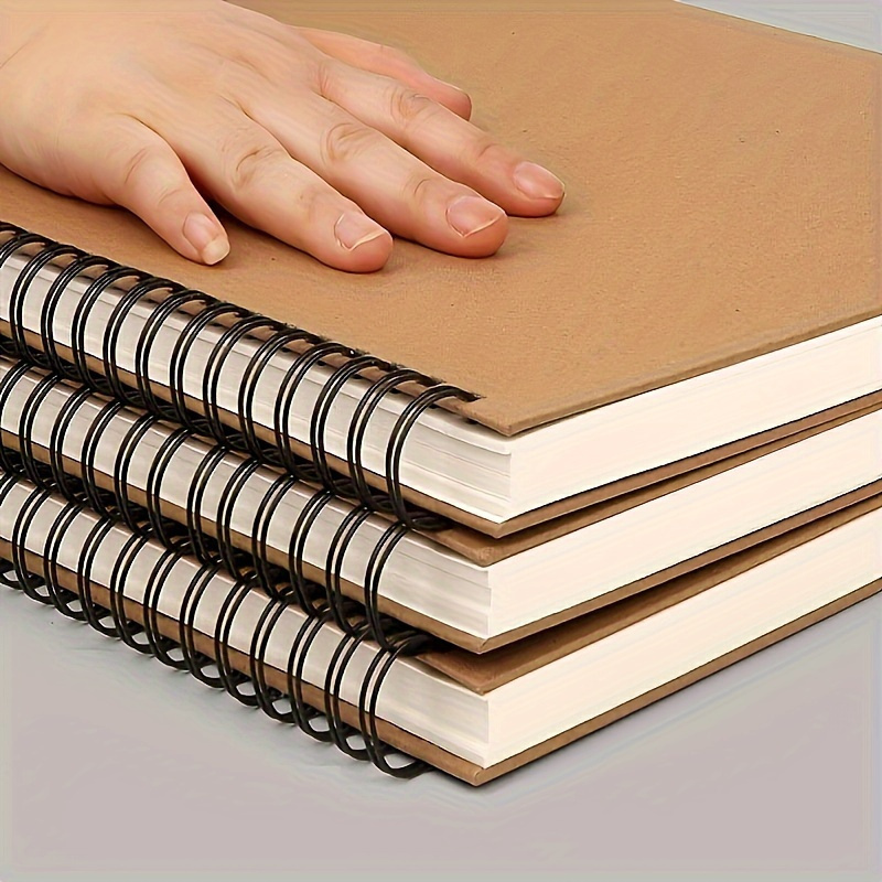 

A4 Spiral-bound Sketchbook For Art Students - Premium Watercolor & Gouache Paper, Loose-leaf Drawing Pad