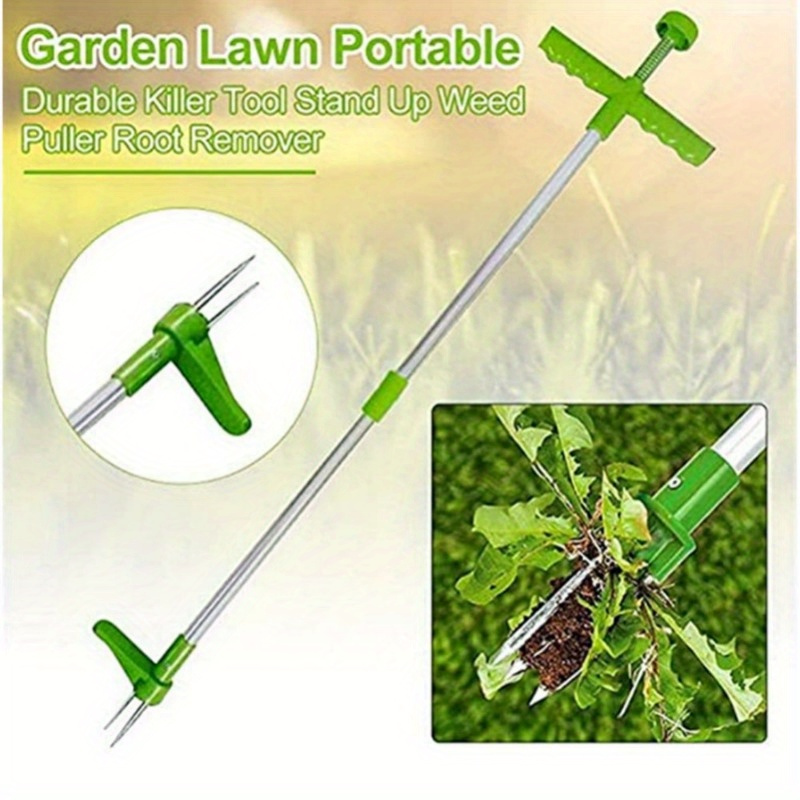 

effortless" Ergonomic Aluminum Puller - Dual-section, Detachable Design For Easy Gardening & Wild Vegetable Harvesting