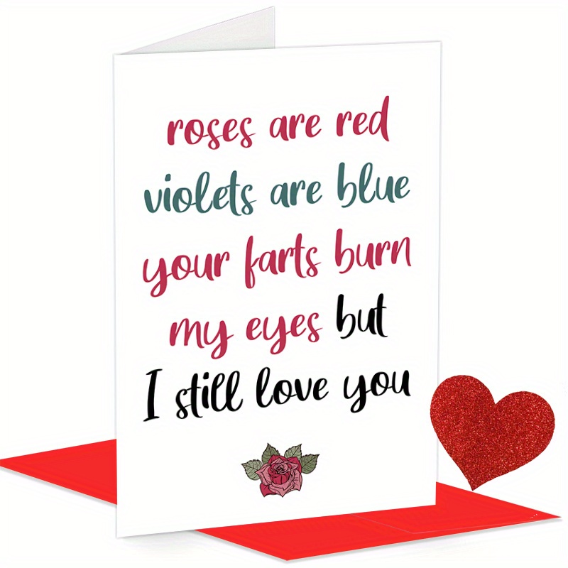 

's Day Card: ', , Your Burn My Eyes, But I Still Love You' - Humorous Card For Him Or Her