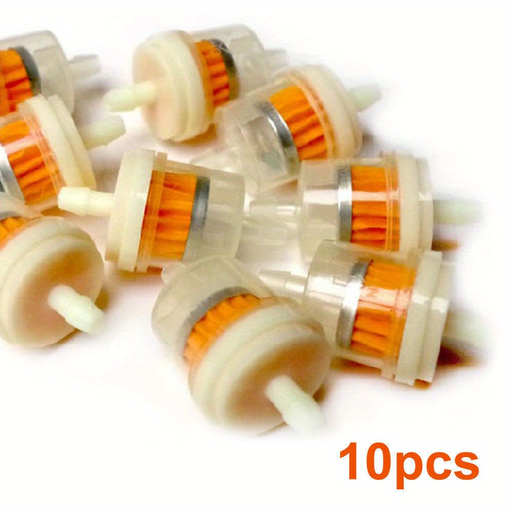 

New 10pcs Universal Gasoline Gas Fuel Gasoline Oil Filter For Scooter Motorcycle Moped Scooter Dirt Bike Atv Fuel Filter