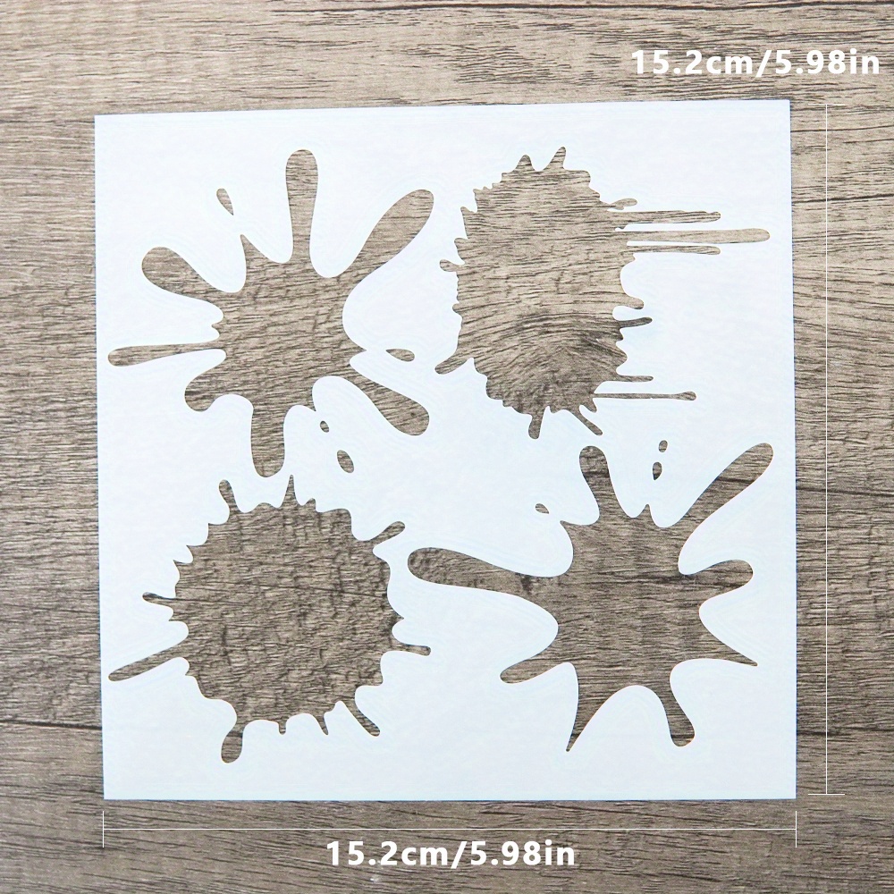 1pc Creative Graffiti Art Stencil 5.98in - Durable Pet Material For Diy Scrapbooking, Embossing & Crafts - Ideal For Birthday, Holiday Greetings & Mother's Day Cards