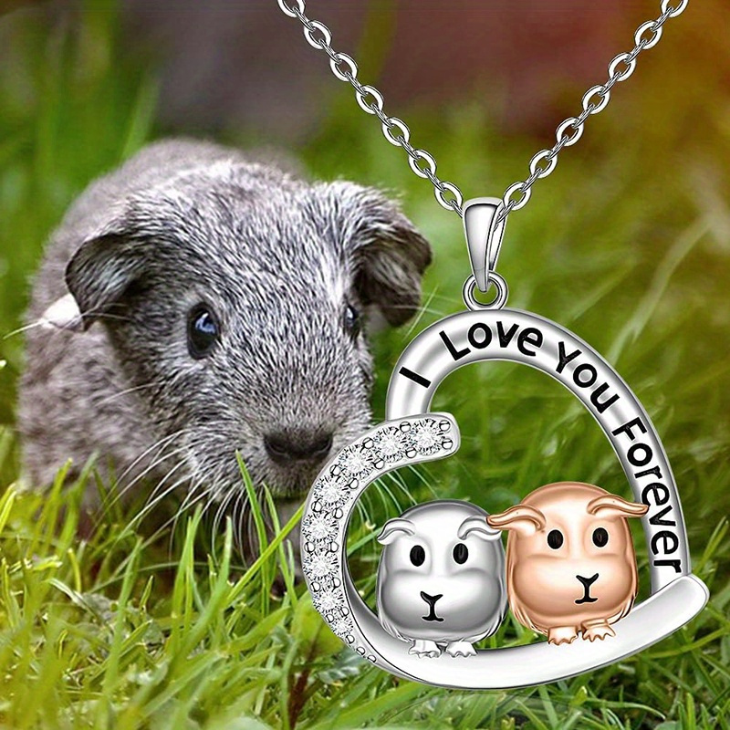 Hamster Creative Animal Necklace Sparkling And Versatile Exquisite Necklace Commemorative Birthday Gift Party Gift Christmas Gift Necklace