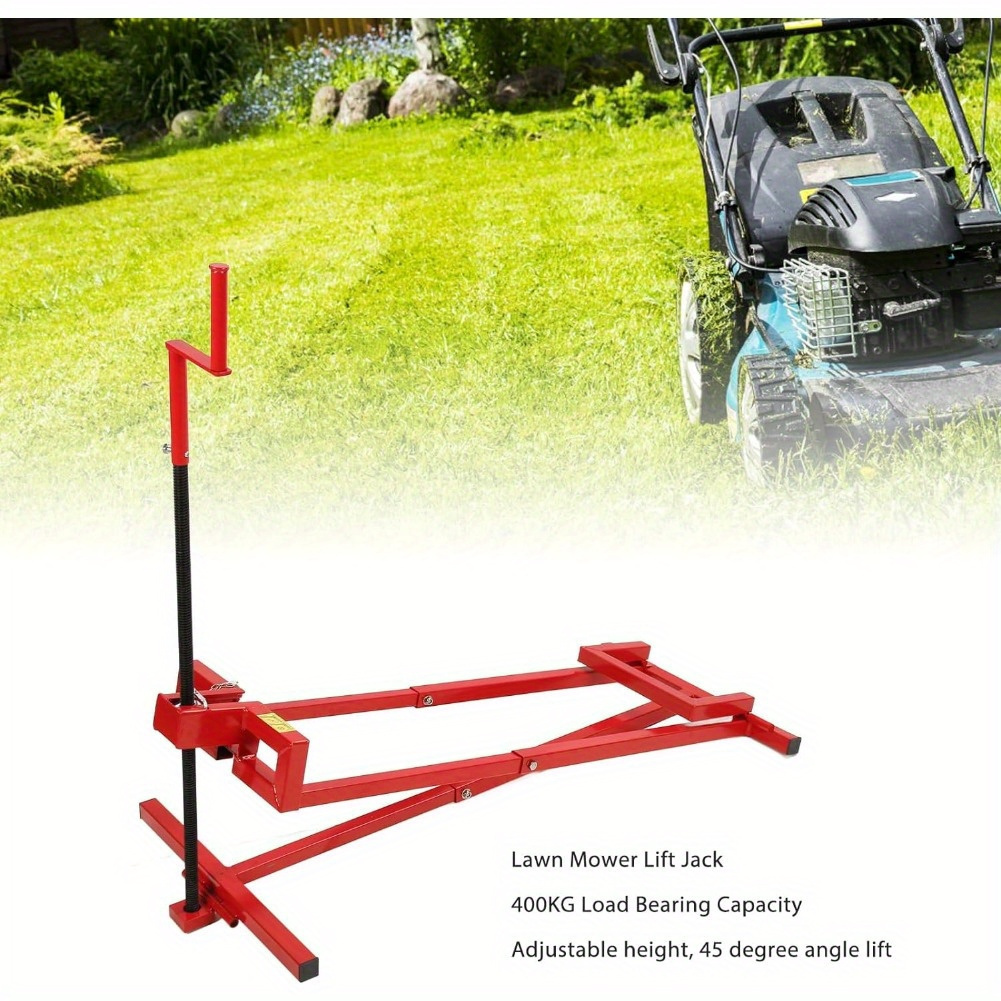 

400kg Load Bearing Adjustable Height Metal Structure Stable Operation, Foldable Design For Lawn Mower Jack, Suitable For Hand Push Or Riding Lawn Mowers, Garden Tractors