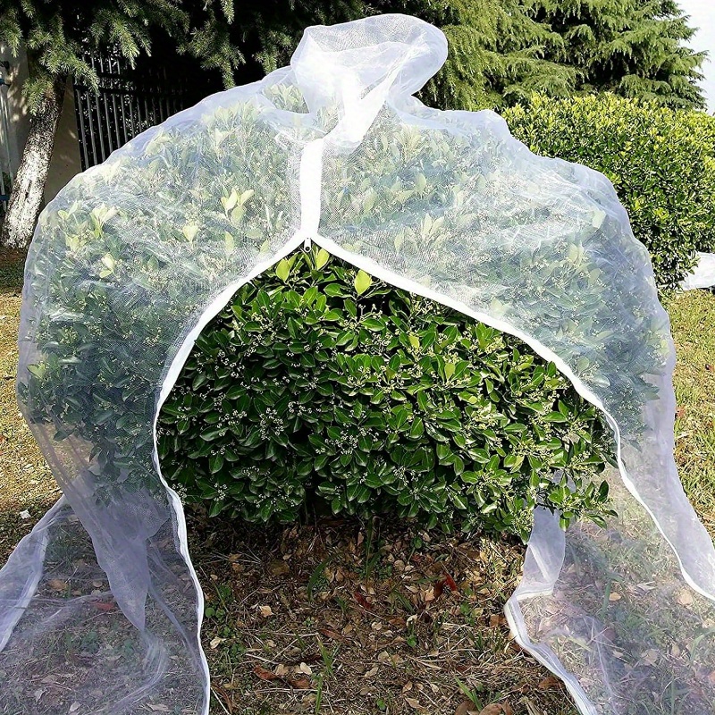 

Garden Bug Netting Bag With Zippers - Large Insect & Bird Barrier Mesh Covers For Blueberry, Tomato, Vegetable Safeguard Against Cicadas, Squirrels - No Power Needed, 1 Piece