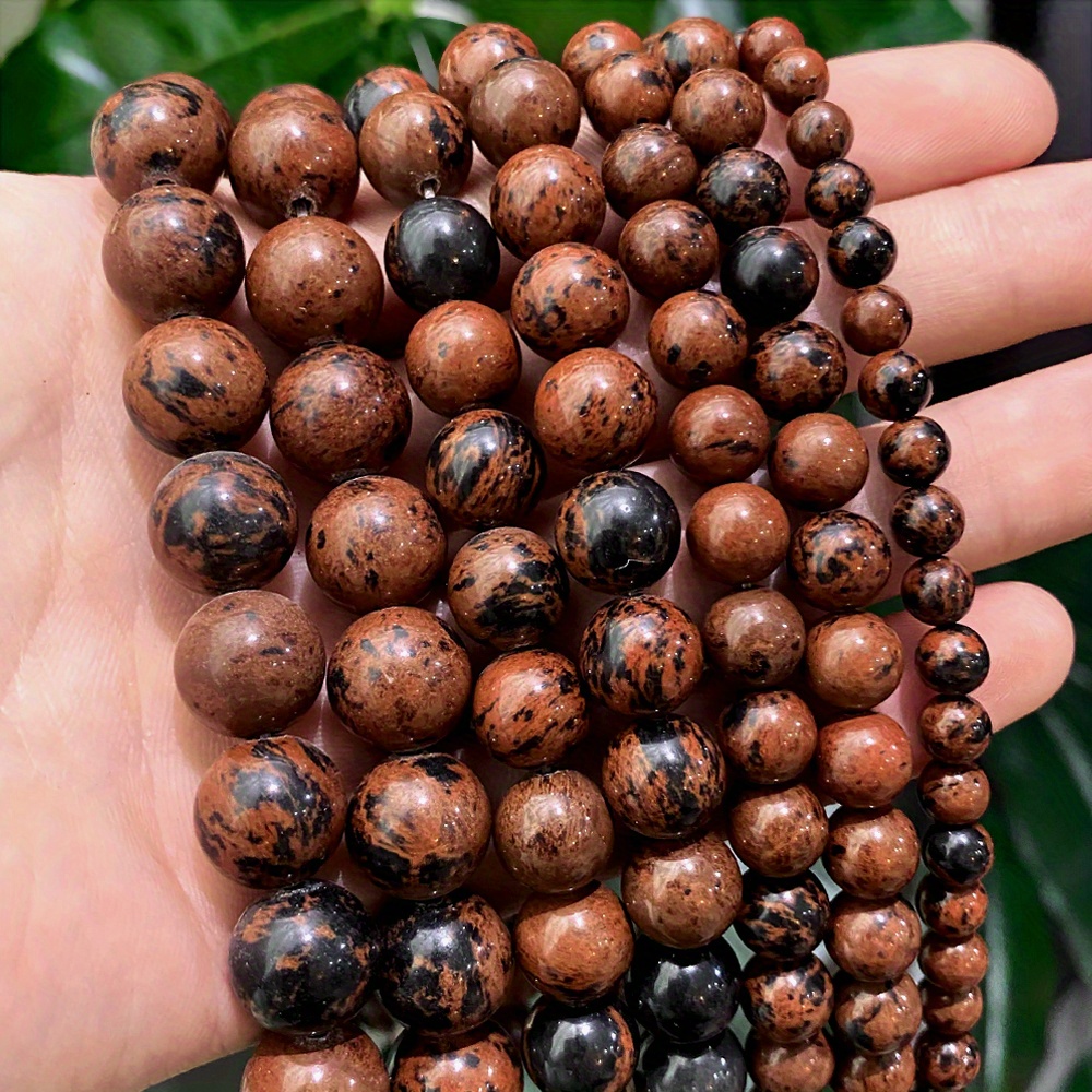 

Mahogany Obsidian Beads For Jewelry Making - Natural Round Loose Gemstone, 15" Strand, Assorted Sizes (4/6/8/10mm) - Ideal For Diy Bracelets, Rings & Earrings