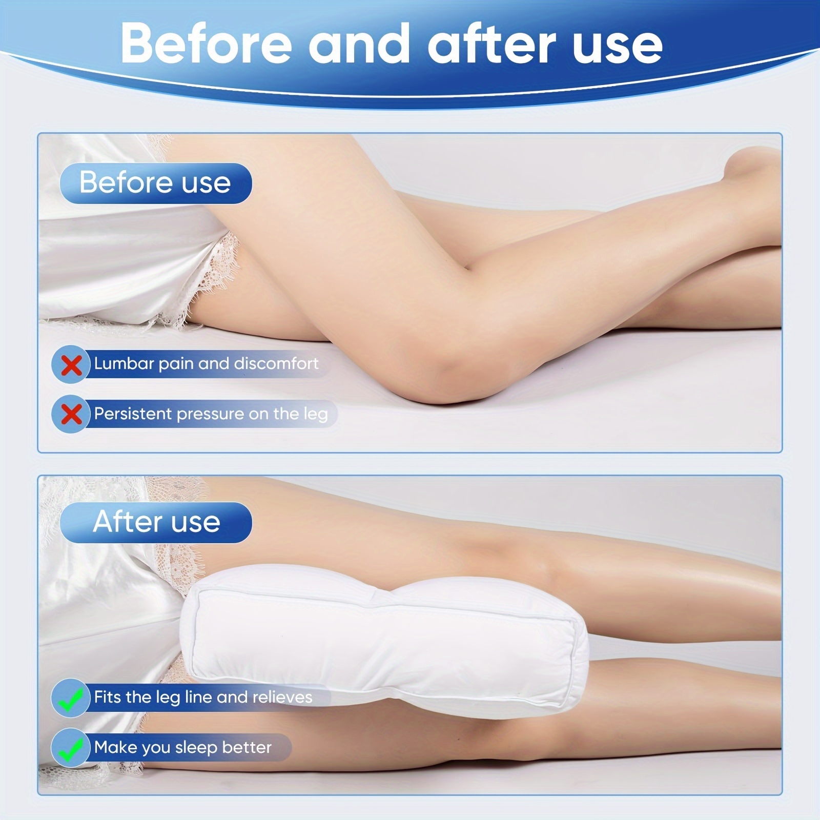 leg pillow for back sleepers