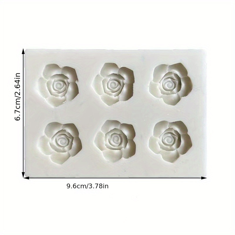 1pc rose plum shape chocolate mold 3d silicone mold flower shape candy mold fondant mold for diy cake decorating tool baking tools kitchen gadgets kitchen accessories home kitchen items details 1