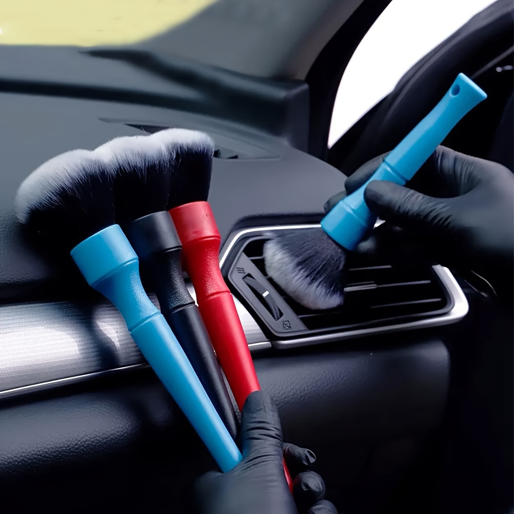 

Car Interior Detailing Brush Set, Ultra-soft Synthetic Bristles Dash Duster For Cleaning And Maintenance Of Internal Decorations And Components