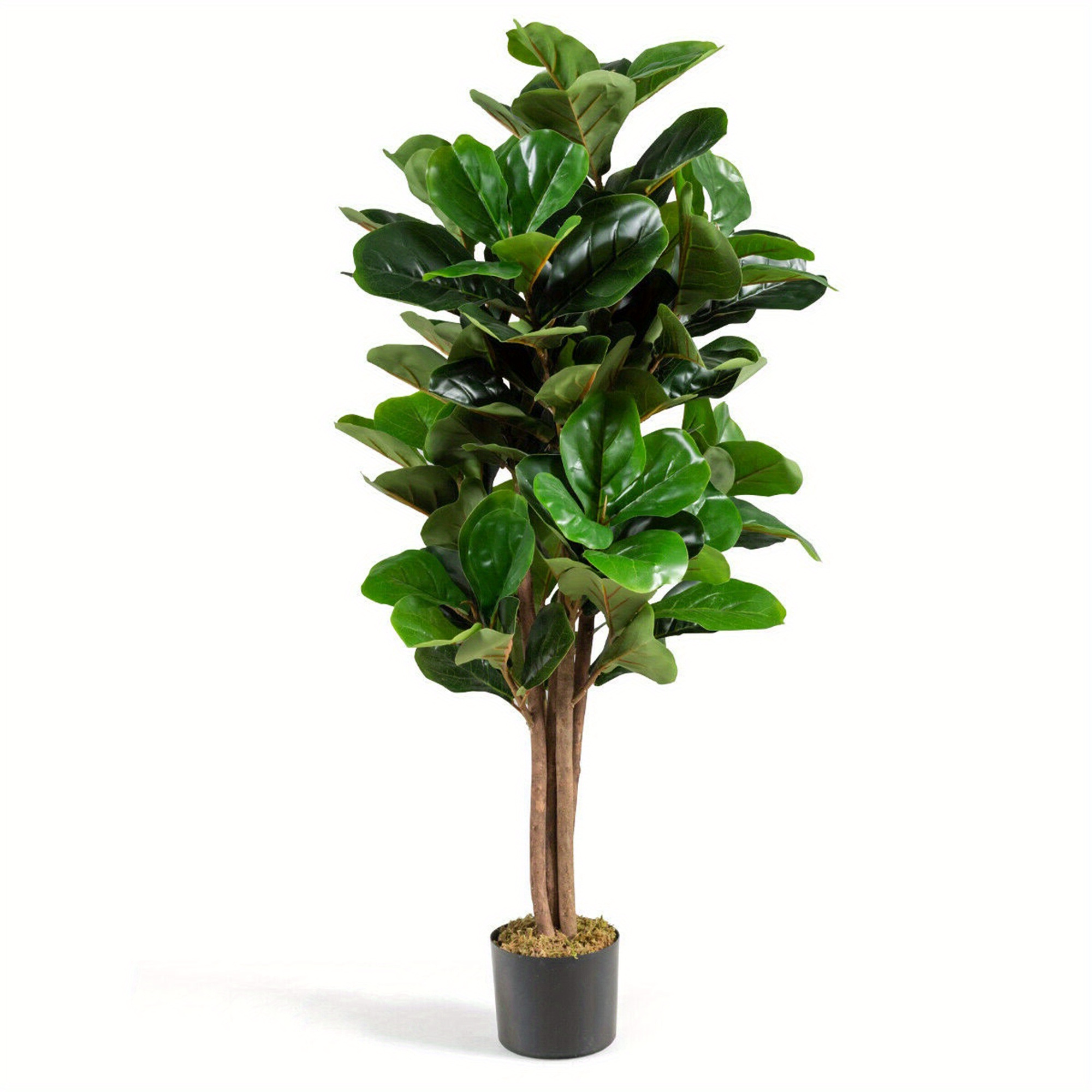 TEMU Gymax 4ft Leaf Artificial Greenery Plant Home Office Decoration