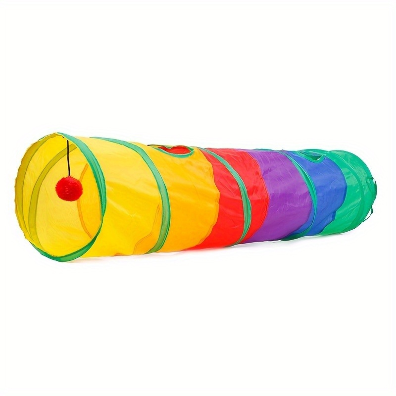 

Space-saving Foldable Tunnel - Durable Polyester, Ideal For Cats & Dogs | Enhances Interaction & Training