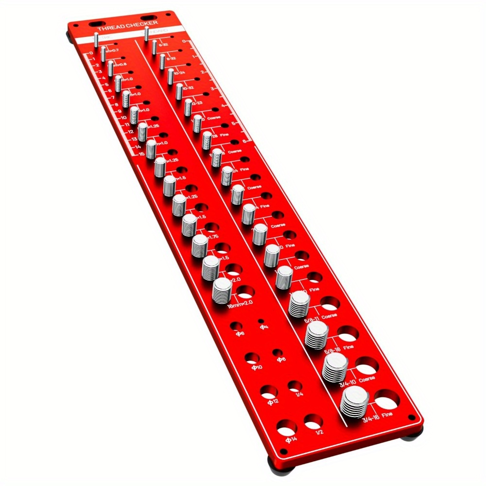 Thread Checker Set 48-in-1 Thread Checker & Drill Gauge – Imperial ...