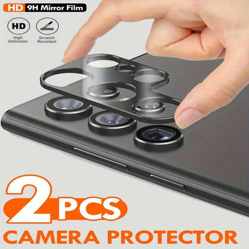 

2pcs Tempered Glass Camera Lens Protector, Hd 9h Mirror Film, &, Waterproof A14/a15/a24/a25/a34/a35/a54/a55 5g/s23 Fe/s22/s23/s24