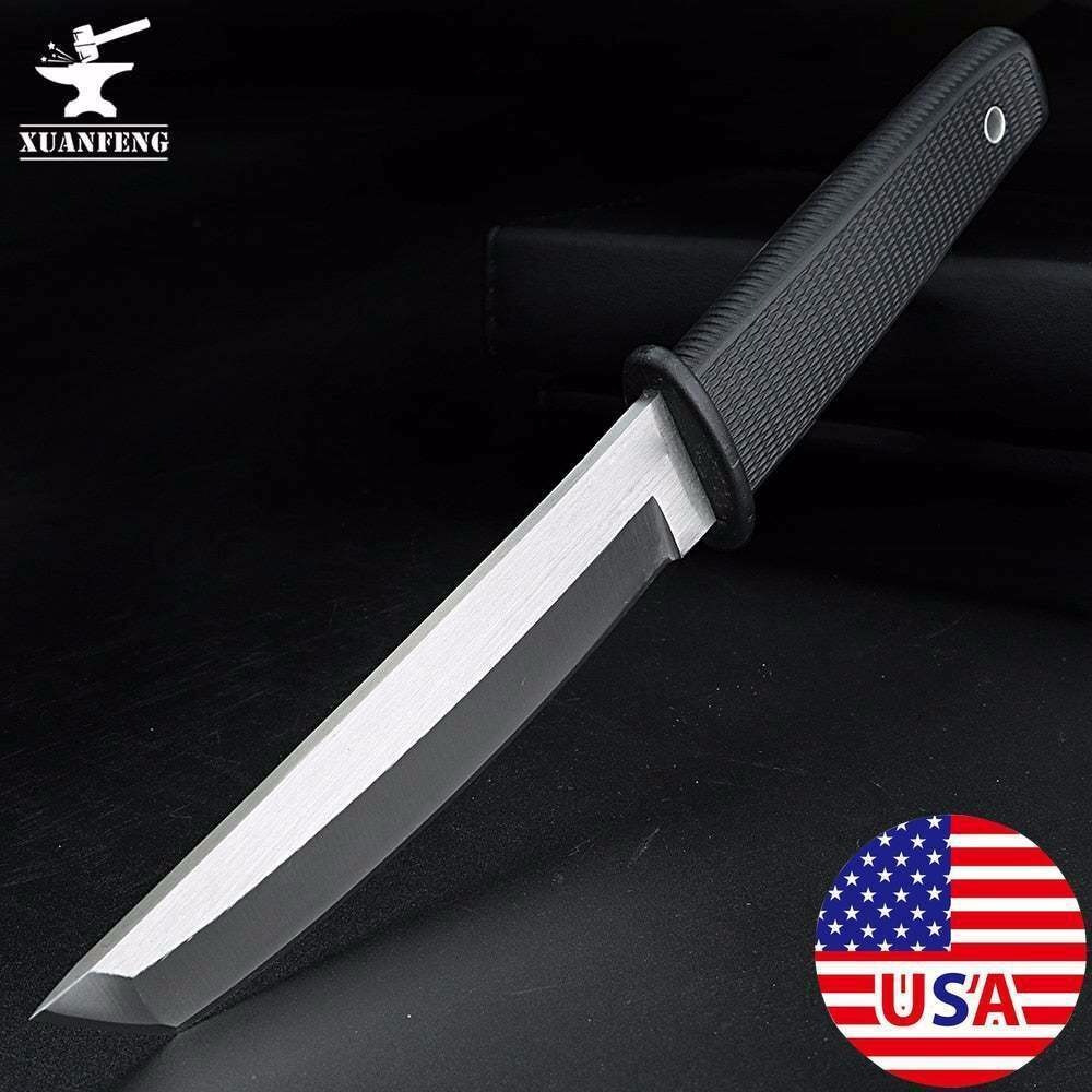 

Fixed Blade Knife Outdoor Camping Hunting Survival Samurai Straight Knives