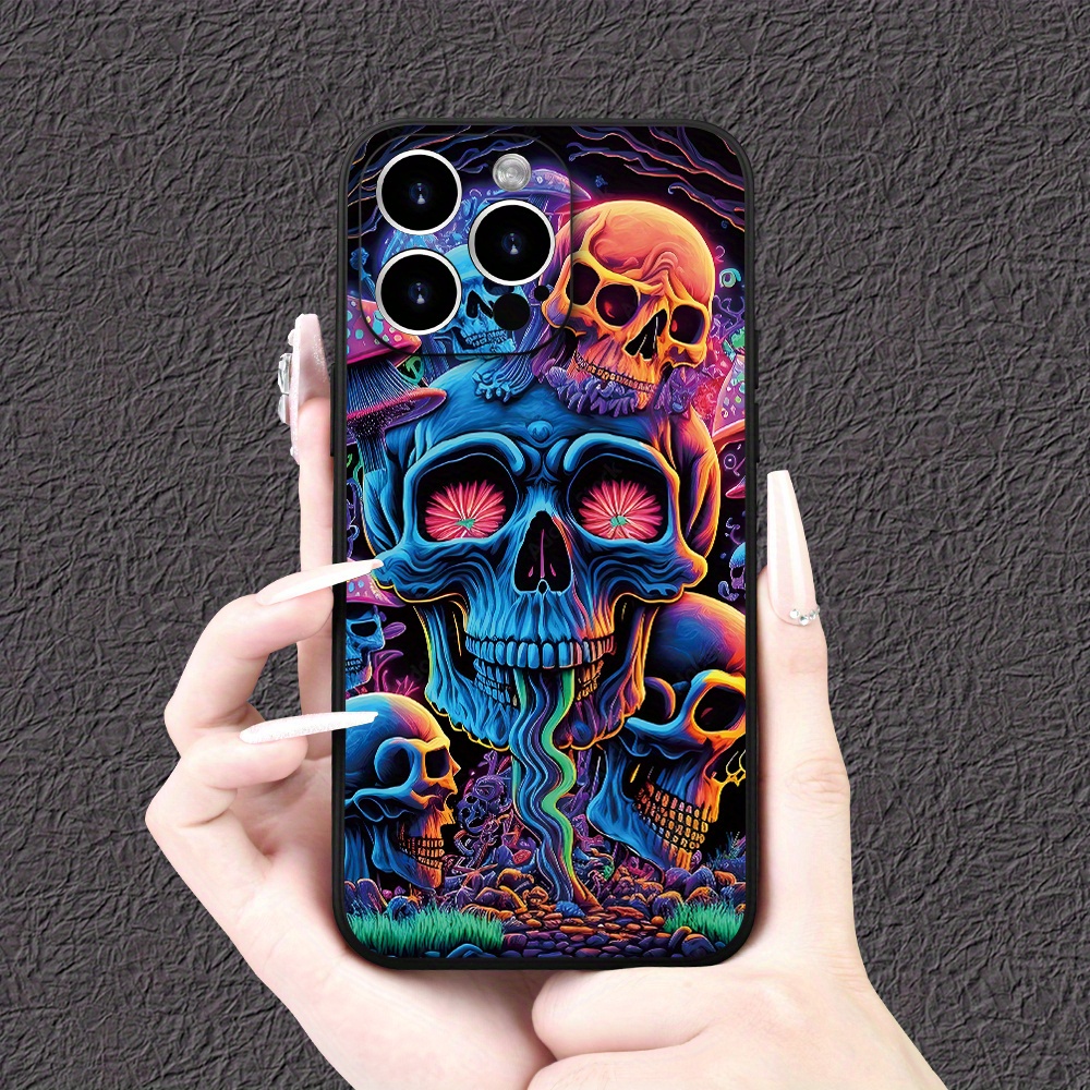 

Colorful Creative Print Phone Case For Men And Women, Fashionable Matte Lens Protective Tpu Cover For 15/14/13/12/11/xs/xr/x/7/8 Plus/pro/max/mini