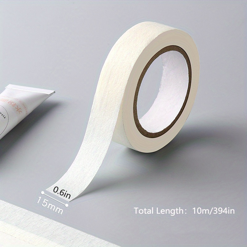 1pc/3pcs Diy Tape Masking Paper Tape, Painting Cover Up Adhesive Supplies Sketch Watercolor Leave White Masking Tape, Hand Tear Paper Adhesive Cloth Art Painting Supplies