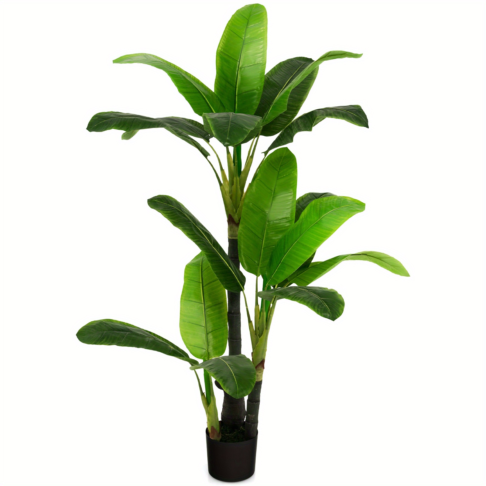 

Goplus 5 Ft Artificial Tree Fake Banana Plant Faux Tropical Tree For Indoor & Outdoor