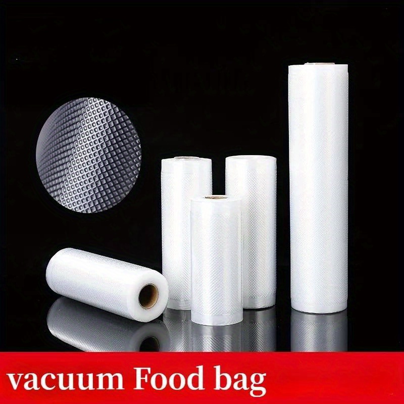 5 rolls vacuum sealer bags set reusable strong puncture   freezer safe no electricity needed for food preservation and storage details 0