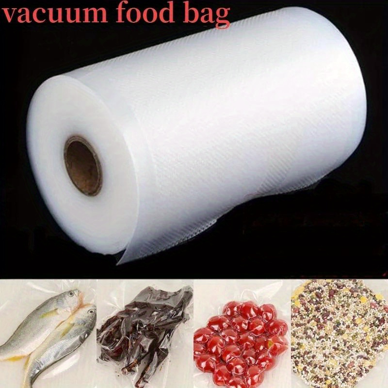 5 rolls vacuum sealer bags set reusable strong puncture   freezer safe no electricity needed for food preservation and storage details 3