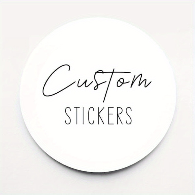 

16/24/50/96/150/200/250/300pcs, 1.57inch Custom Logo/image Stickers Your Own Logo/image Birthday Stickers Thank You Sticker Stickers For Occasion Goody Bag Stickers Favor Stickers