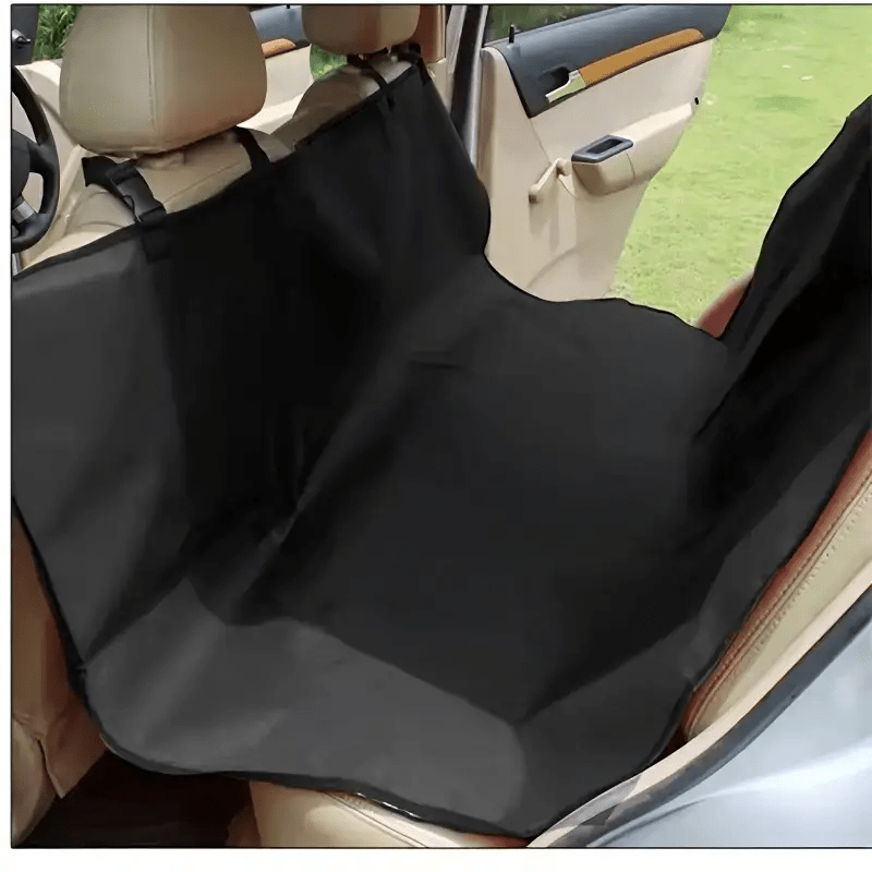 

1pc Car Pet Seat Cover, Vehicle Mat Dog Bed, Oxford Fabric Wear Resistant Chair Protector, Black Rear Back Seat Auto Mat For Cars, Trucks And Suvs