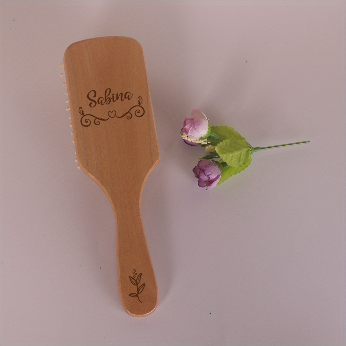 

High-quality, Custom Engraved Wooden Hair Comb - Bamboo Scalp Massager For All Hair Types, Perfect Gift For Bridesmaids, Graduation, Birthdays & Day