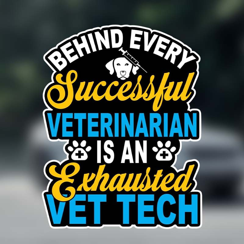 

Humorous Vet Tech & Veterinarian Stickers - Perfect For Laptops, Water Bottles, Phones & Cars | Durable Vinyl Decals For Pet Lovers