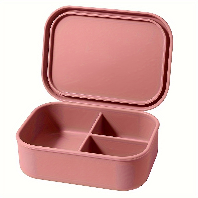 

1pc Silicone Bento Box: Leak-proof Lunch Container, Bpa Free, Dishwasher Safe, Heat Resistant, Perfect For Back To School, Class, College, School Supplies, Kitchen Organizers, And Storage