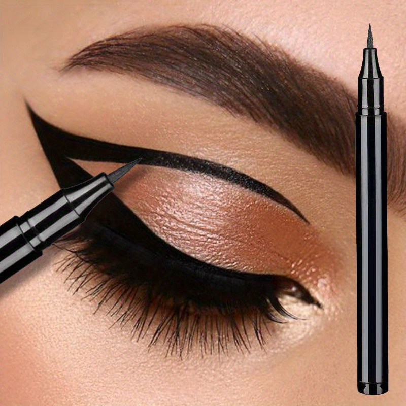 

Smooth Matte Black Liquid Eyeliner Pen - Waterproof, Long-lasting & Quick-dry For Natural Eye Makeup