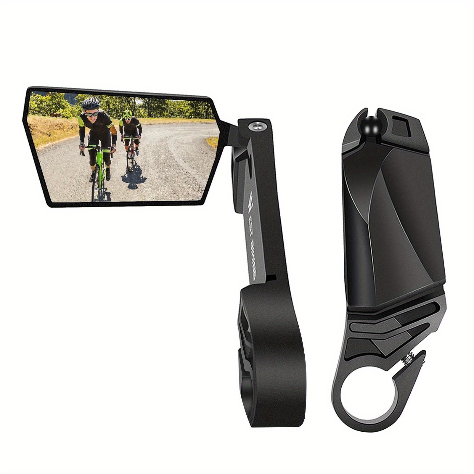 

2-piece Foldable Bike Rearview Mirrors - 360° Rotatable, Lightweight Aluminum Alloy For Enhanced Safety & Visibility Bike Mirrors For Handlebars Bicycle Mirrors For Handlebars