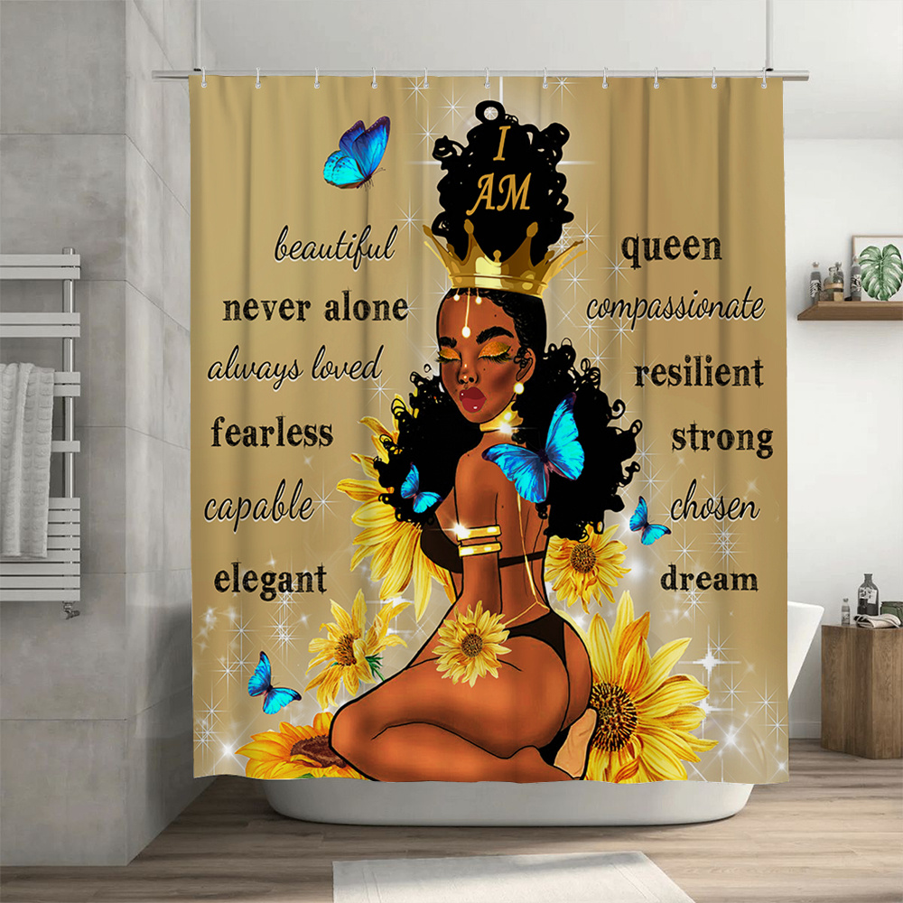 Afrocentric Beaded Home Decor | Shower Curtain Decor | Set of 12 | Boho Decor | Bohemian Decor | Wall Decor | 9 outlets Inches long