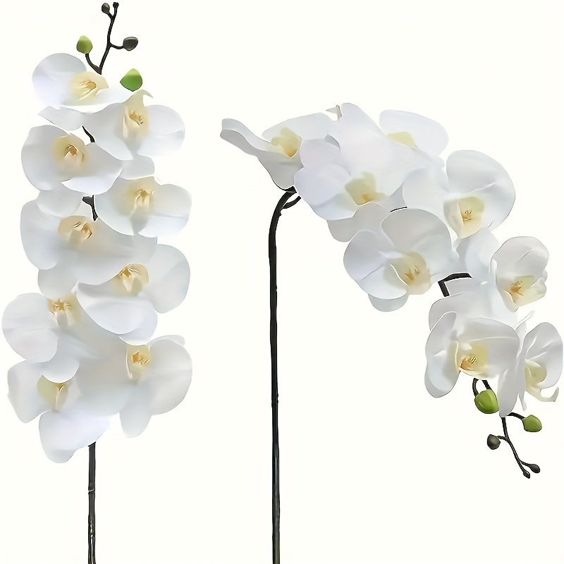 

3pcs 9 Heads Artificial Orchid Flower, Summer Home Wedding Outdoor Party Decoration