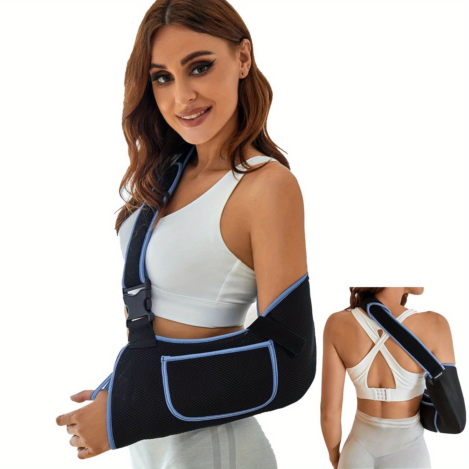 

Comfortable Shoulder Immobilizer Arm Sling - Rotator Cuff Support Brace For Men & Women, Ideal For Broken, Dislocated, Fractured, Or Strained Shoulders, Dry Clean Only (medium)