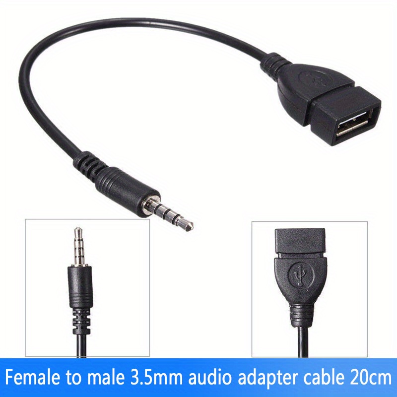 

Usb To Aux Cable - Cat 7, 3.5mm Car Audio Adapter With Otg For Seamless Vehicles And More