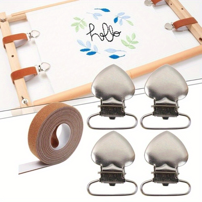 

- Reusable Embroidery Frame Tensioners - 4 Metal Fixing & 1.5m/59" , Mixed