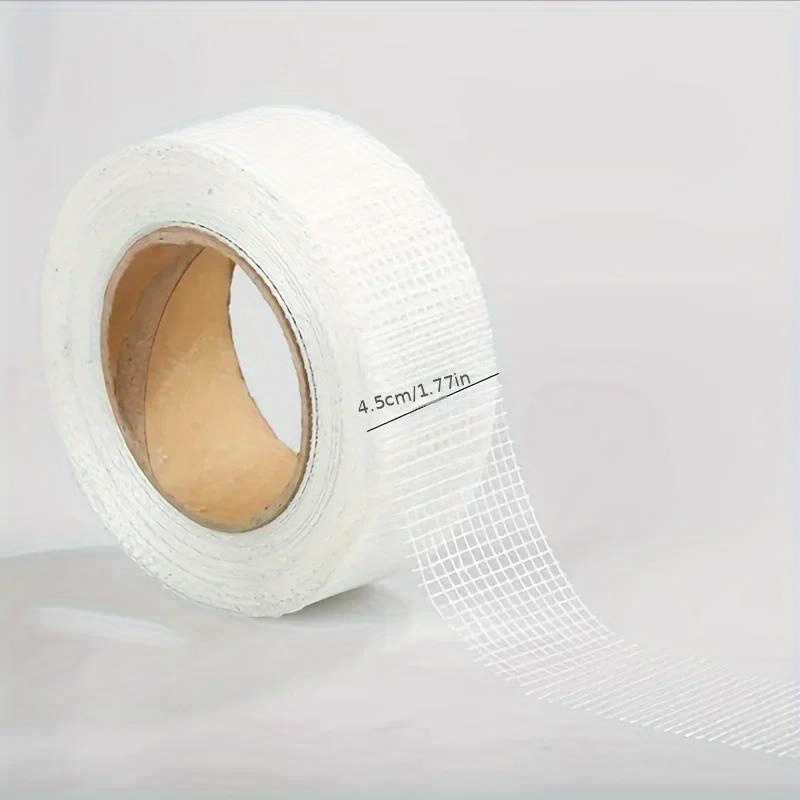 1 Roll Of 25m Fiberglass Mesh For Wall Anti-cracking, -resistant Grid Fabric For Interior And Exterior Wall Decoration, Self-adhesive Mesh Tape