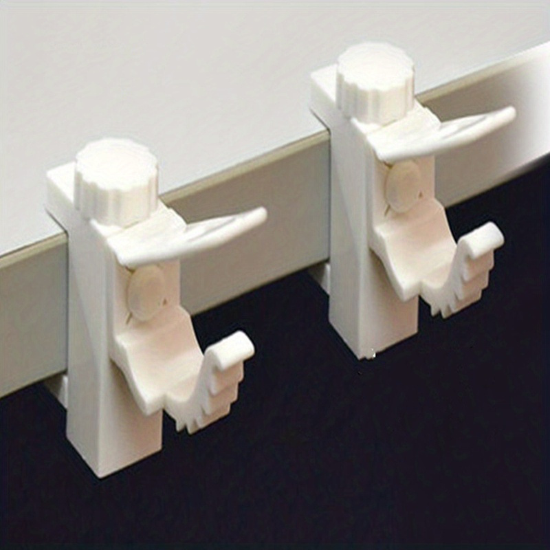 E-shop 2 Stück Vorhangstangen-Halterungen: Der perfekte Wandorganizer für Ihr Zuhause!