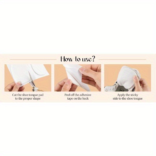 pairs felt tongue pads shoes comfortable cushion Temu