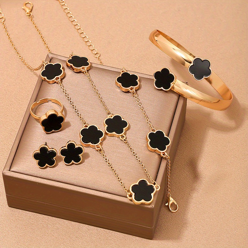 

5pack -1 + Necklace + Bracelet + + Alloy Jewelry Set Female