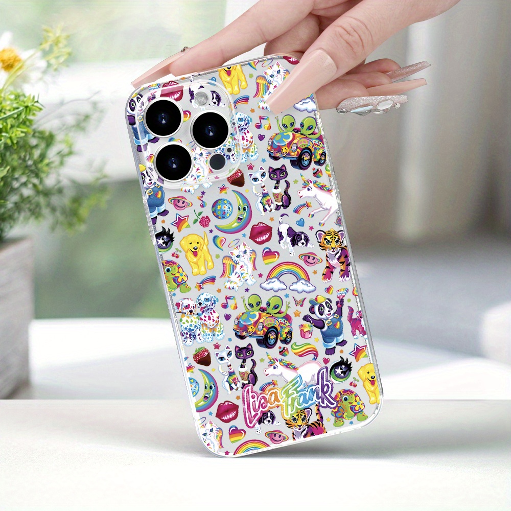 

Cute Mobile Phone Case For Men And Women With Cartoon Print And Lens Protection, Transparent Case For Summer Freshness, For 15/14/13/12/11/xs/xr/x/xsmax/7/8/plus/pro/max/mini
