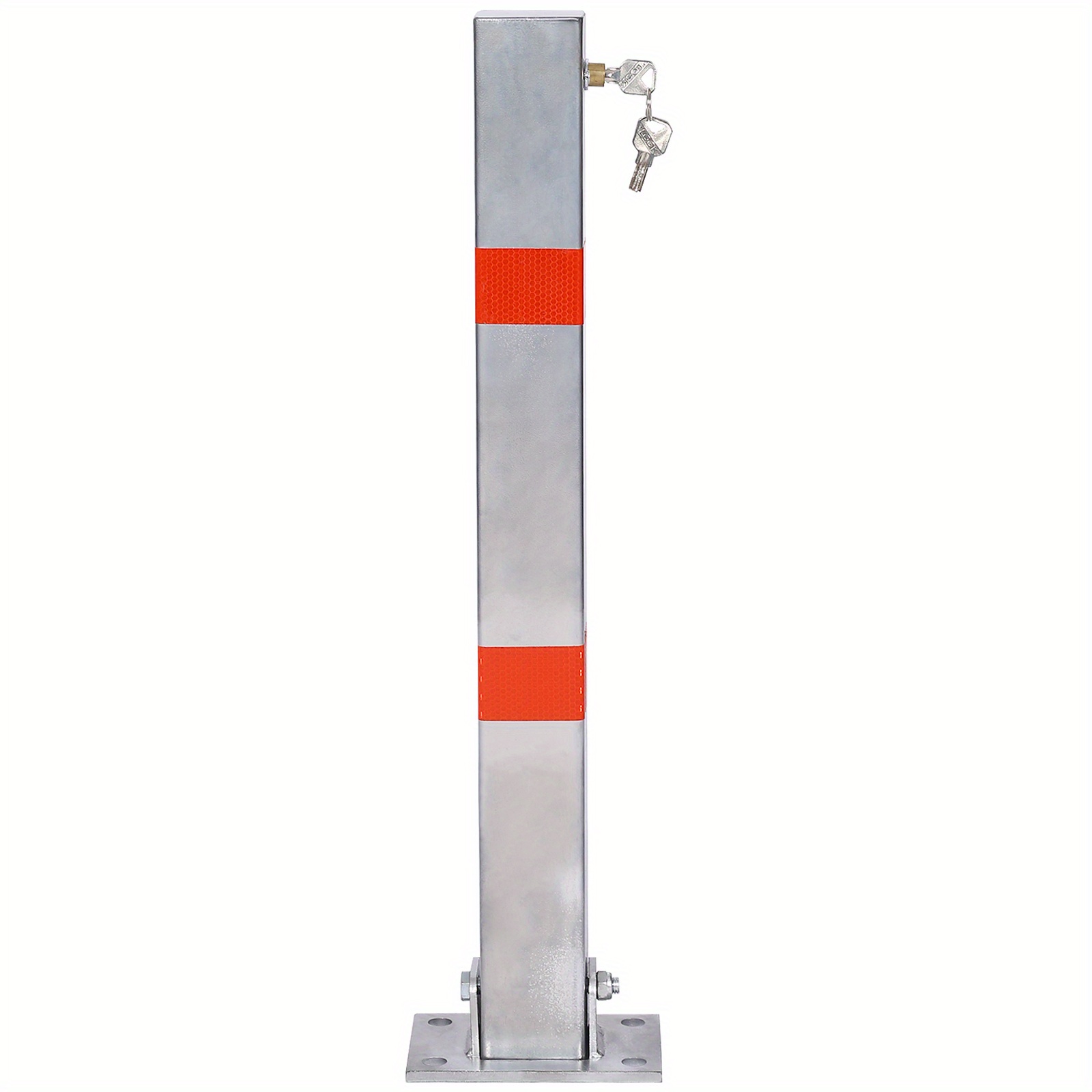 parking bollard pole barrier with lock car parking protection posts home garage street decor parking barrier square gray