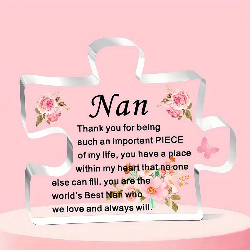 

Nan Gift - Acrylic Keepsake For Birthday, Christmas & Day From Grandchildren