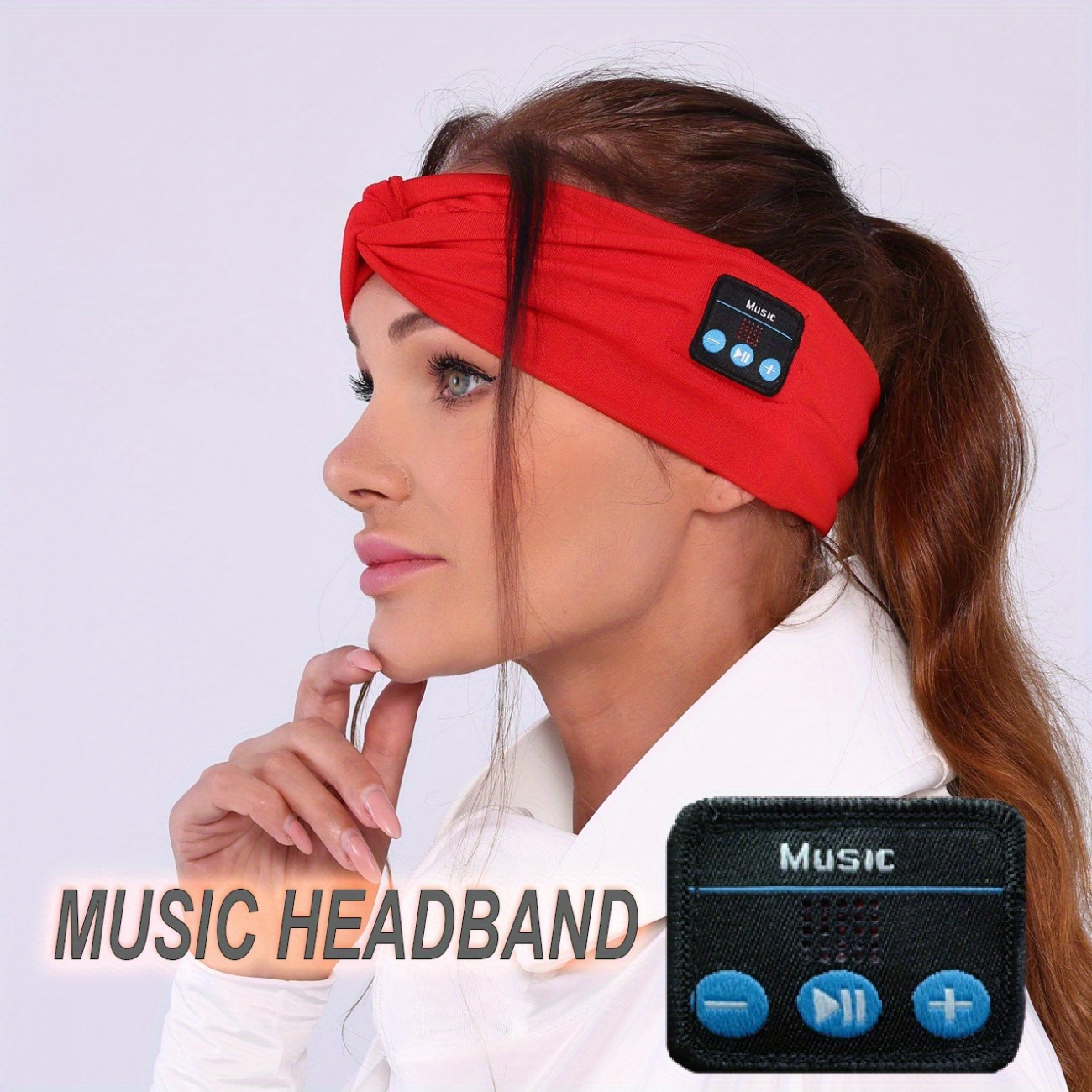 

New Bt Wireless Music Headband, Headphones For Sleep Eye Mask, Black Fit For Men And Women, Suitable For Running, Exercising, Sleeping, Meditation, Exercising, Traveling And Plane, Block Litghting