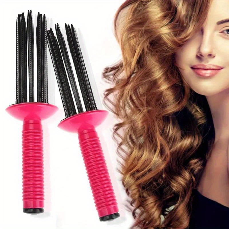 Heatless Hair Curler Set Adjustable Comb Fluffy Temu