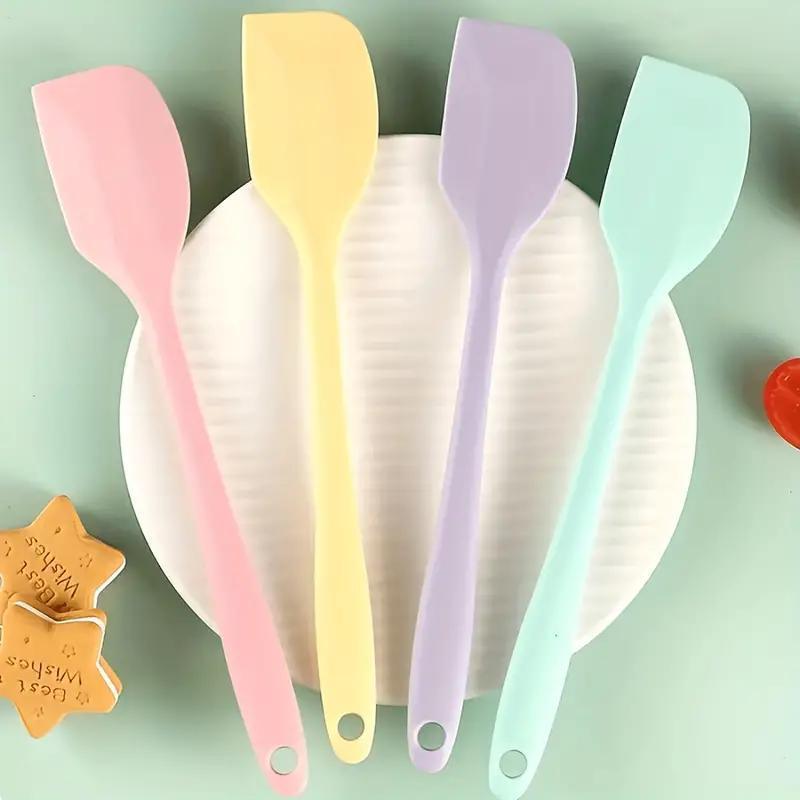 

4-piece Silicone Spreader Set - High Heat Resistant Mini Spatula Scrapers - Ideal For Jam, Cream, Stirring & Baking - Essential Kitchen Tools For Home, Apartment, College Dorm