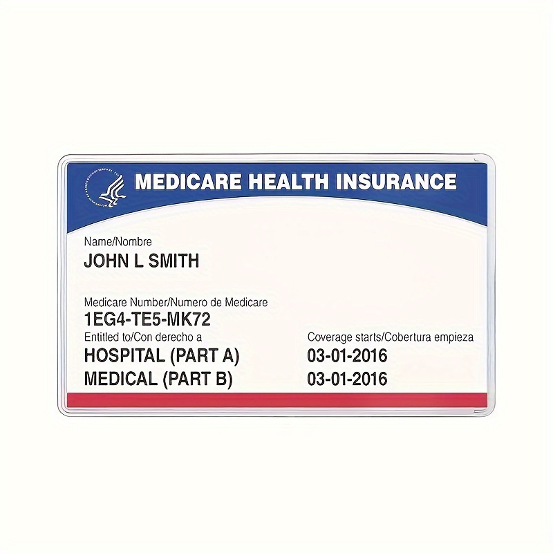 Clear Plastic Medicare Card Protectors - Temu